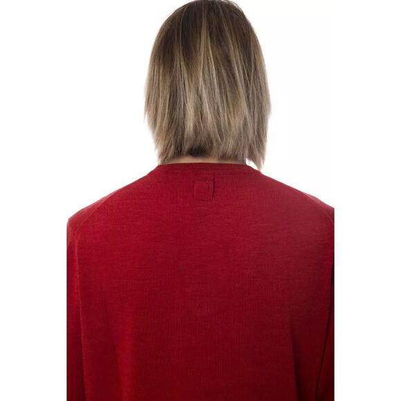 Billionaire Italian Couture Red Knitwear Sweater BI10486 Men Red Sweaters - Picture 4 of 5